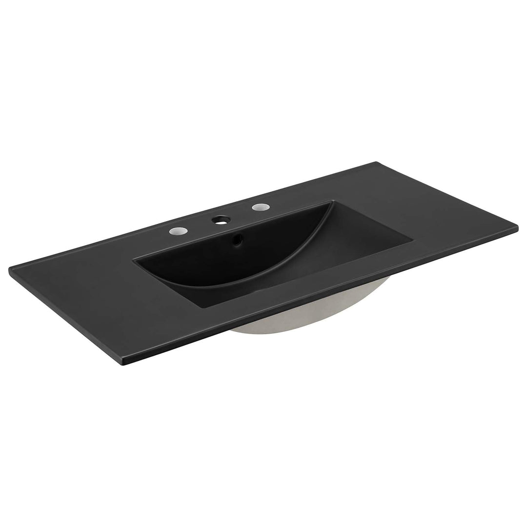 Modway Cayman 36" Bathroom Sink in Black