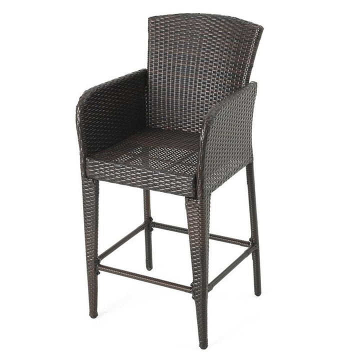 Christopher Knight Home Anaya Wicker Bar Stool 45" Multibrown