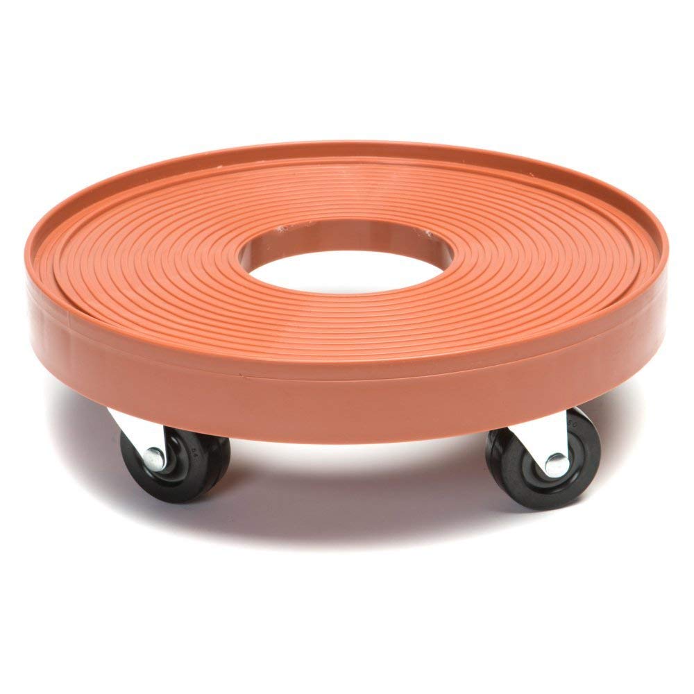 DeVault Enterprises DEV3015TC 12 Inch Plant Dolly with Hole Terra Cotta