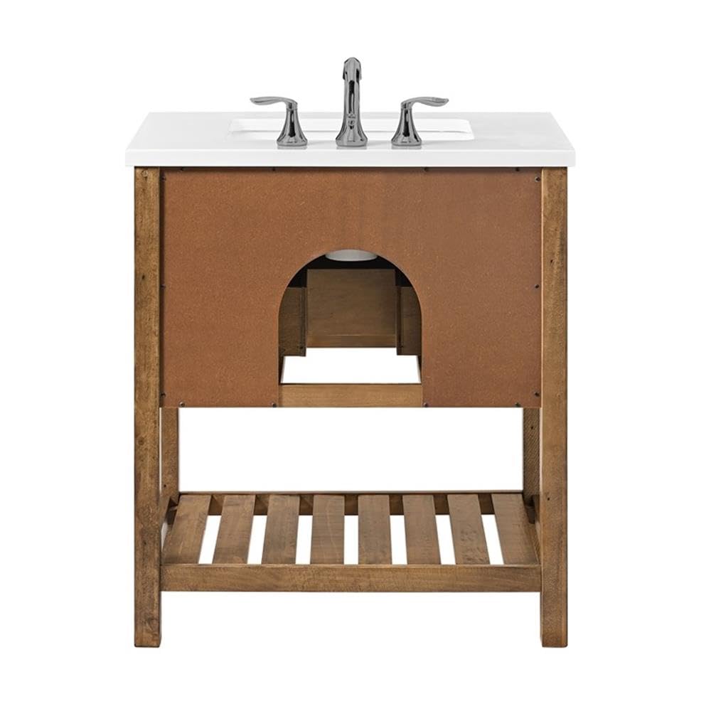 Martin Svensson Home Monterey 31" Wood Single Bathroom Vanity Natural Brown