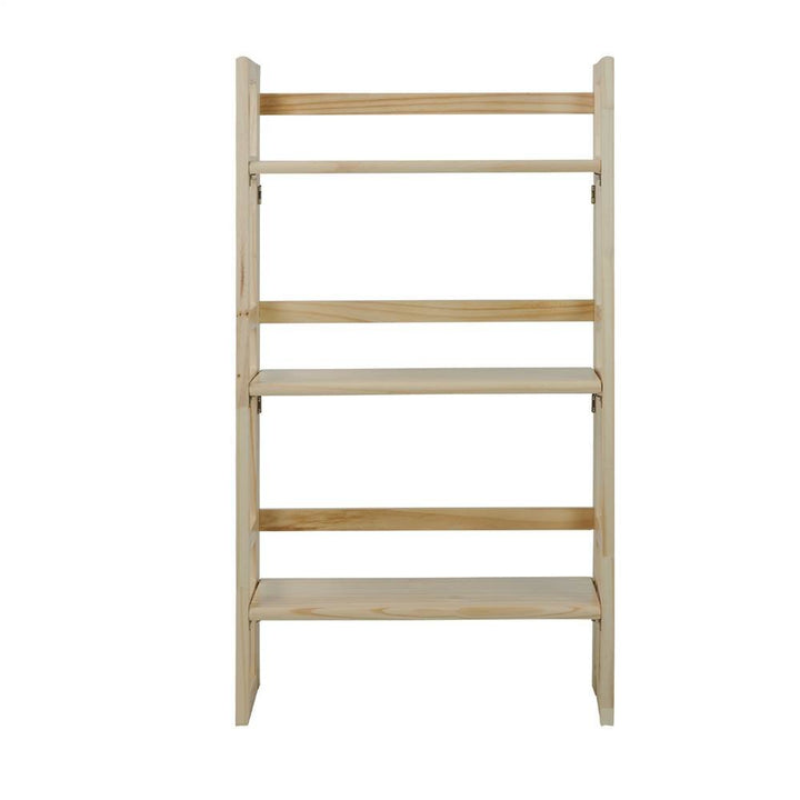 Casual Home 3-Tier Folding Student Bookcase in Finish