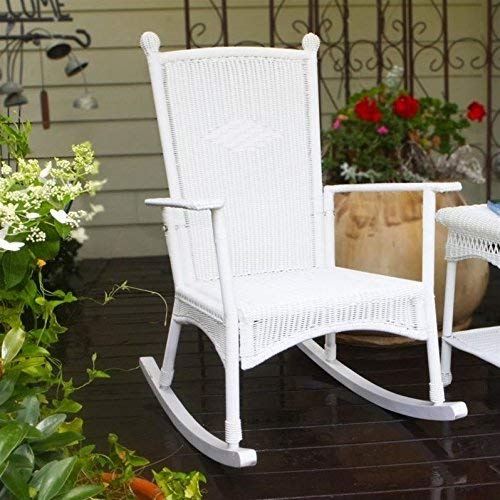 Tortuga Outdoor Portside Classic Rocking Chair White Coastal