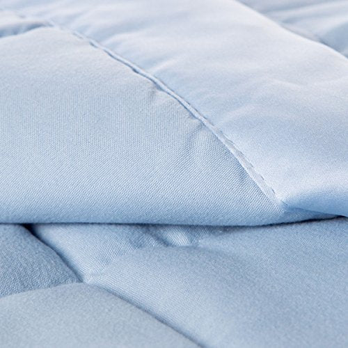 Solid Colored Microfiber Down Alternative-Filled Hypoallergenic Blanket