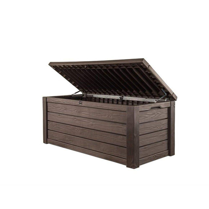 Keter Eastwood Deck Box 570 Litres - Weatherproof Durable Polypropylene Resin Brown