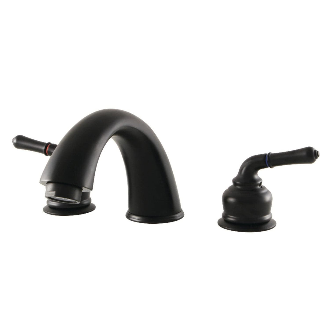 Kingston Brass Magellan 3-Hole Deck Mount Roman Tub Faucet ed Brass