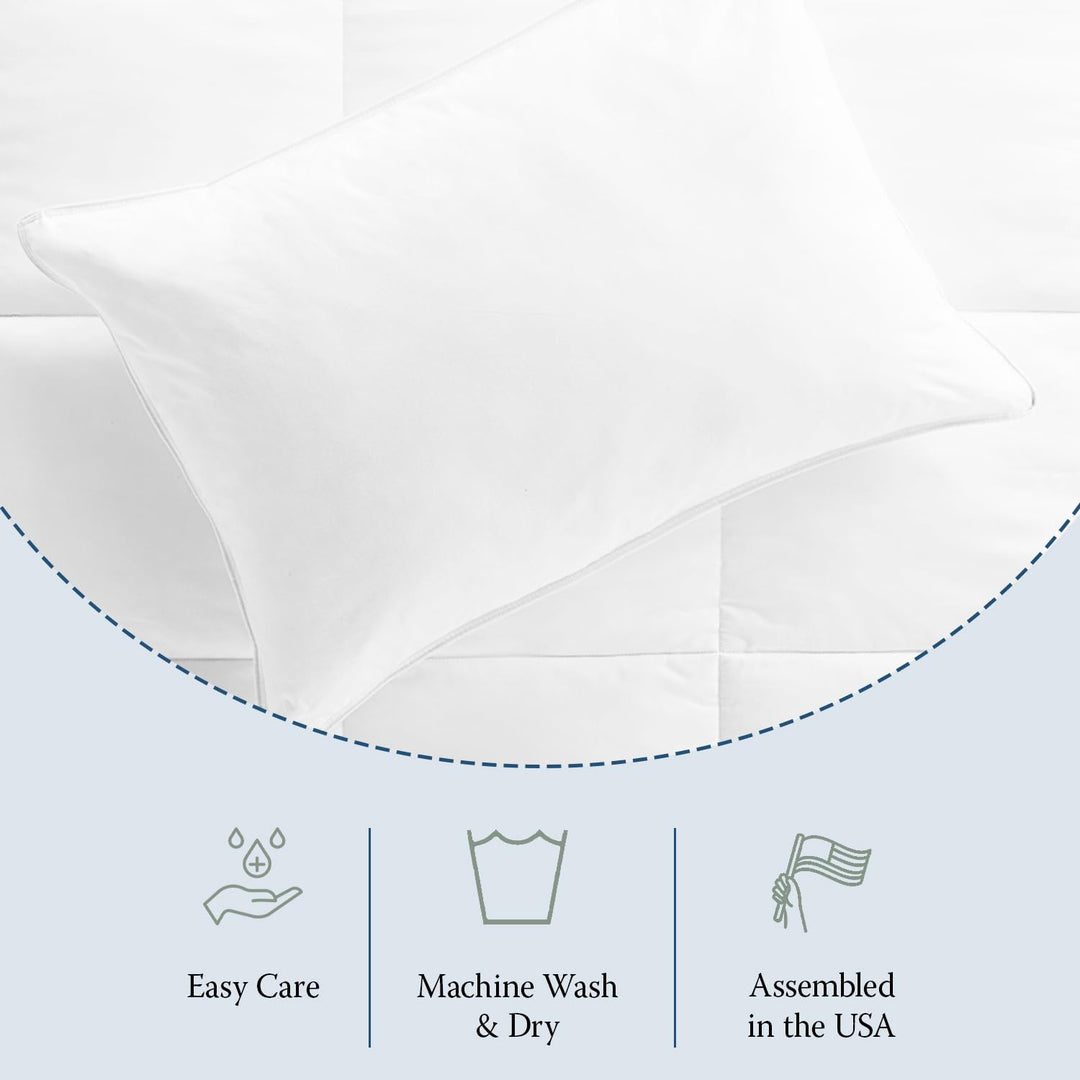 Hypoallergenic Medium Density EnviroLoft Down Alternative Pillow - White