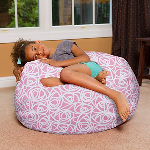 Kids Bean Bag Chair, Big Comfy Chair - Machine Washable Cover