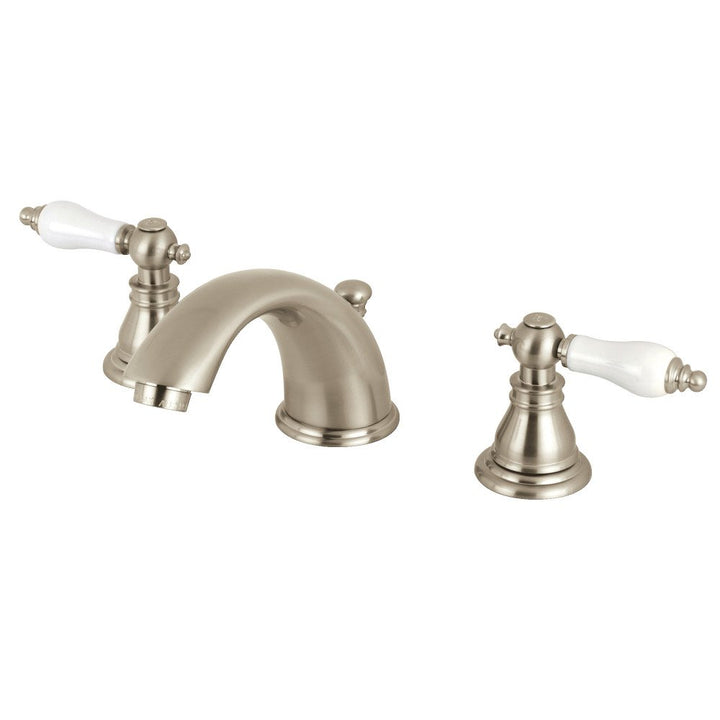 Kingston Brass KB968APL American Patriot Widespread Bathroom Faucet 5-3/4" Brushed Nickel