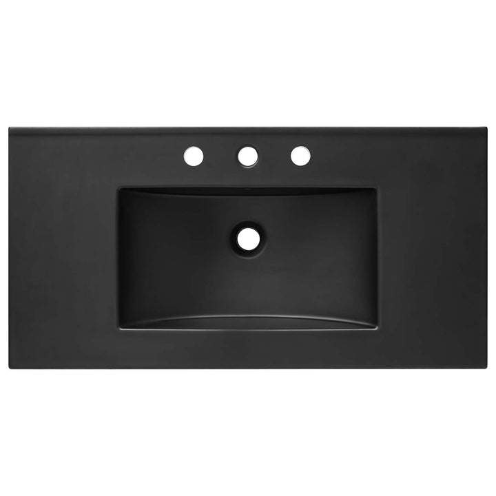 Modway Cayman 36" Bathroom Sink in Black