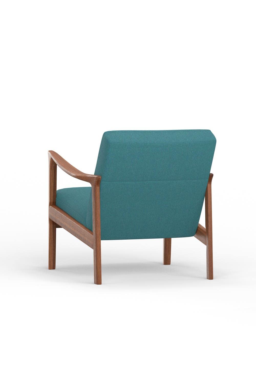 Alpine Furniture Zephyr Chair Turquoise Upholstery - Diamond Home USA