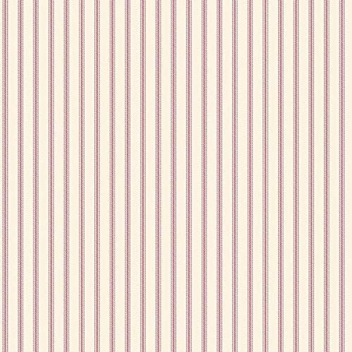 Beach 32.7 Ft. X 20.5 in. Vinyl Red Mini Pinstripe Wallpaper Covering Stripe