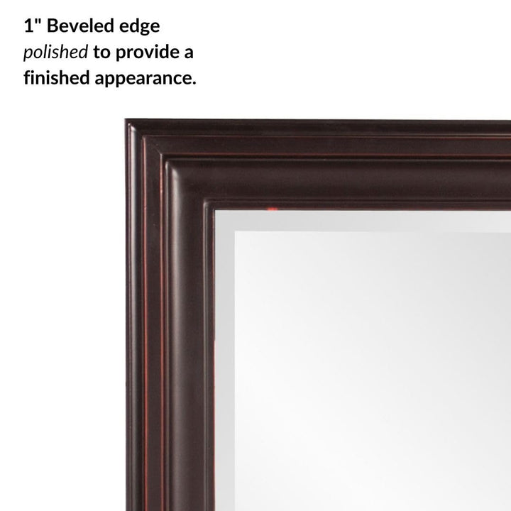 Howard Elliott George Rectangular Oil Rubbed Bronze Wall Mirror Rectangle