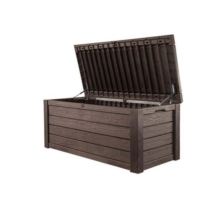 Keter Eastwood Deck Box 570 Litres - Weatherproof Durable Polypropylene Resin Brown