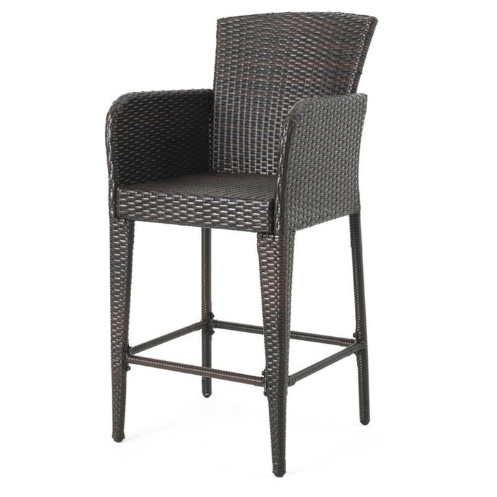 Christopher Knight Home Anaya Wicker Bar Stool 45" Multibrown