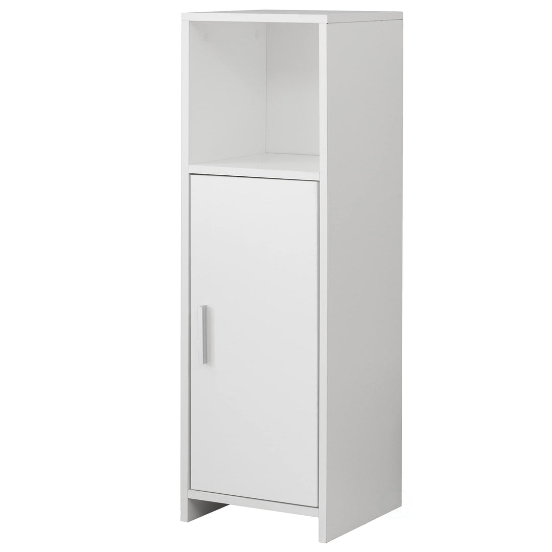 Home Tall Freestanding Bathroom Vanity Linen Tower Organizer Cabinet White