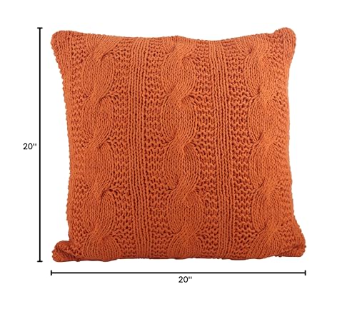 Cable Knit Design Throw Pillow