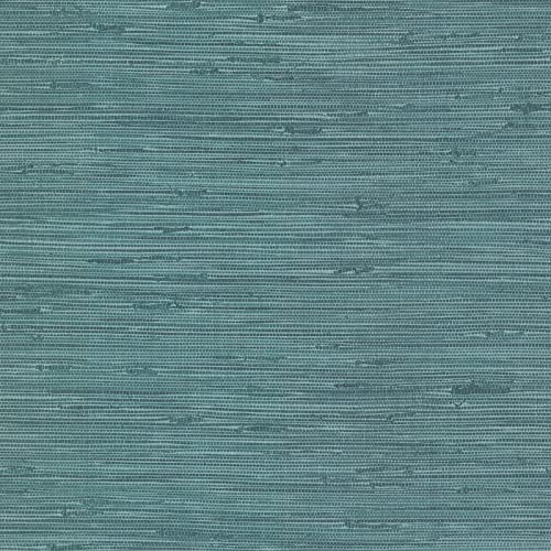 Fiber Teal Grasscloth Wallpaper 20.5in X Blue Abstract Modern Contemporary Paper