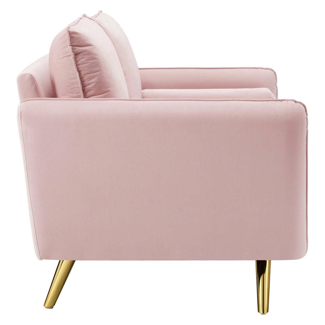 Modway Revive Performance Velvet Loveseat Pink