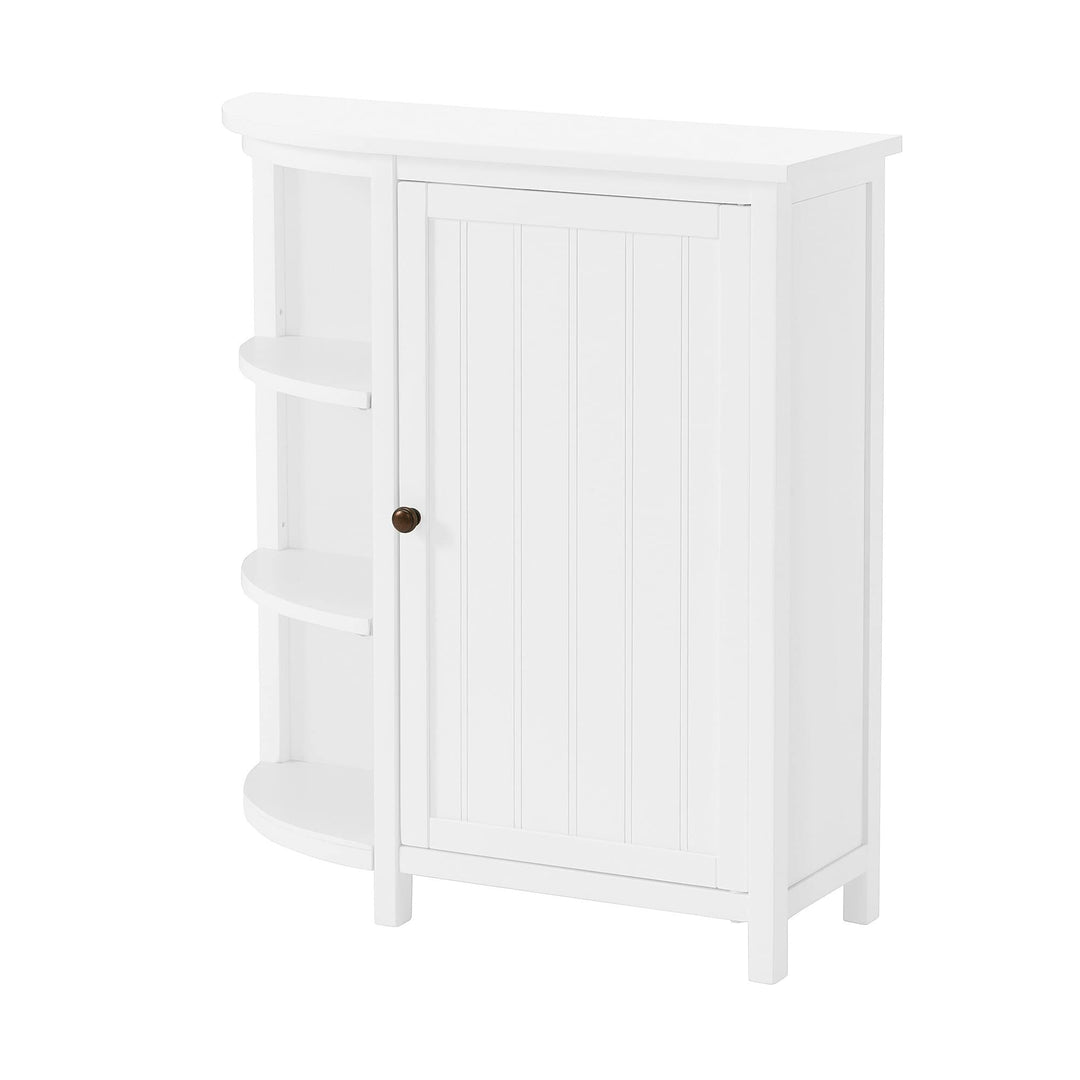 27" w X 28" h Deluxe Storage Cabinet with Shelving White Modern Contemporary MDF - Diamond Home USA