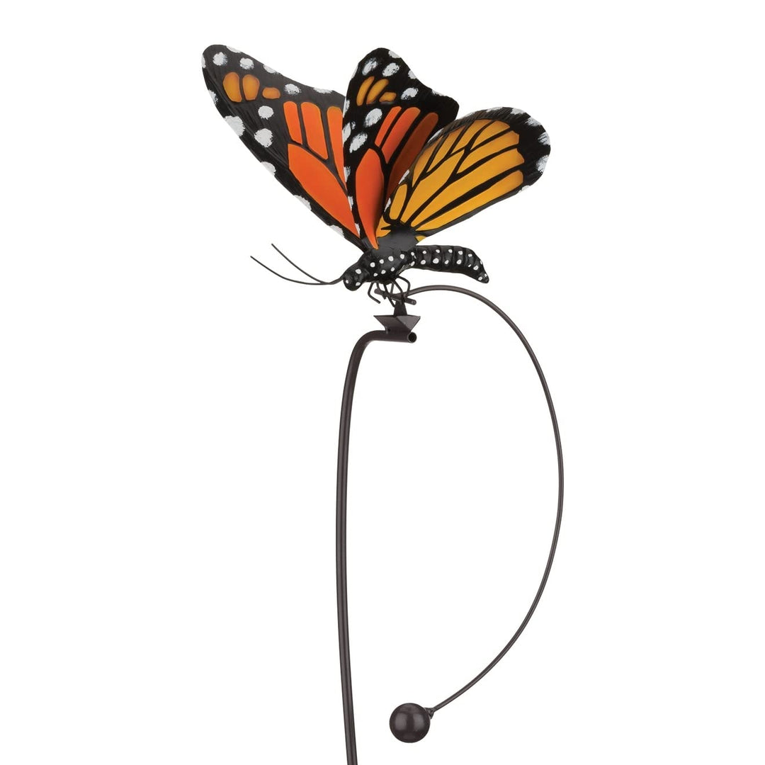 Rocker Butterfly Stake Monarch Multi Color Metal Medium