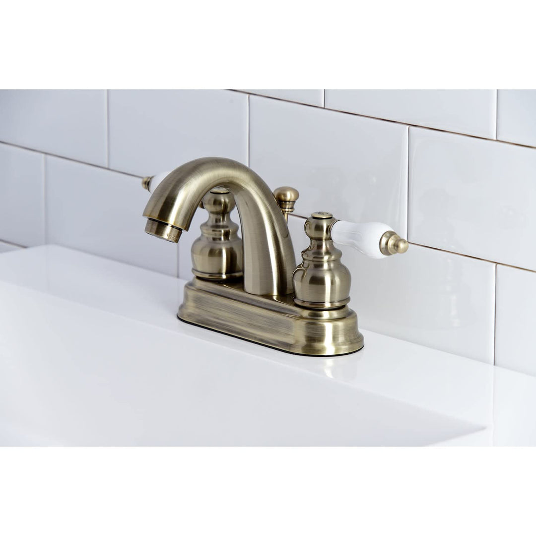 Kingston ss KB5617PL Restoration 4-Inch Centerset Bathroom Faucet Brushed