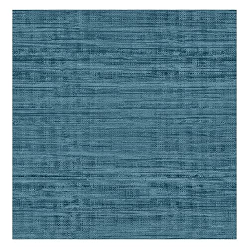 Sea Grass Blue Grasscloth Wallpaper 20.5 X Abstract Modern Contemporary Washable