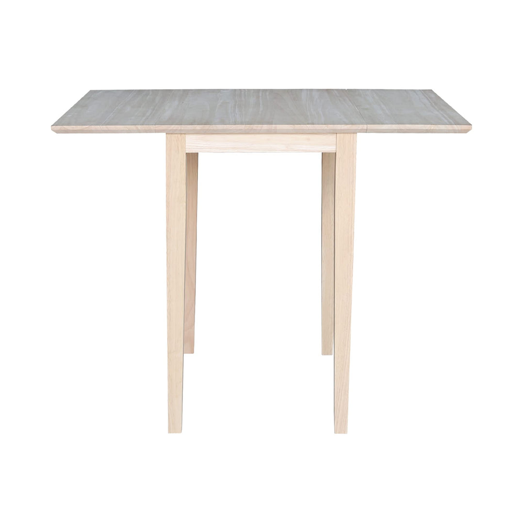 International Concepts Small Drop-leaf Table Unfinished