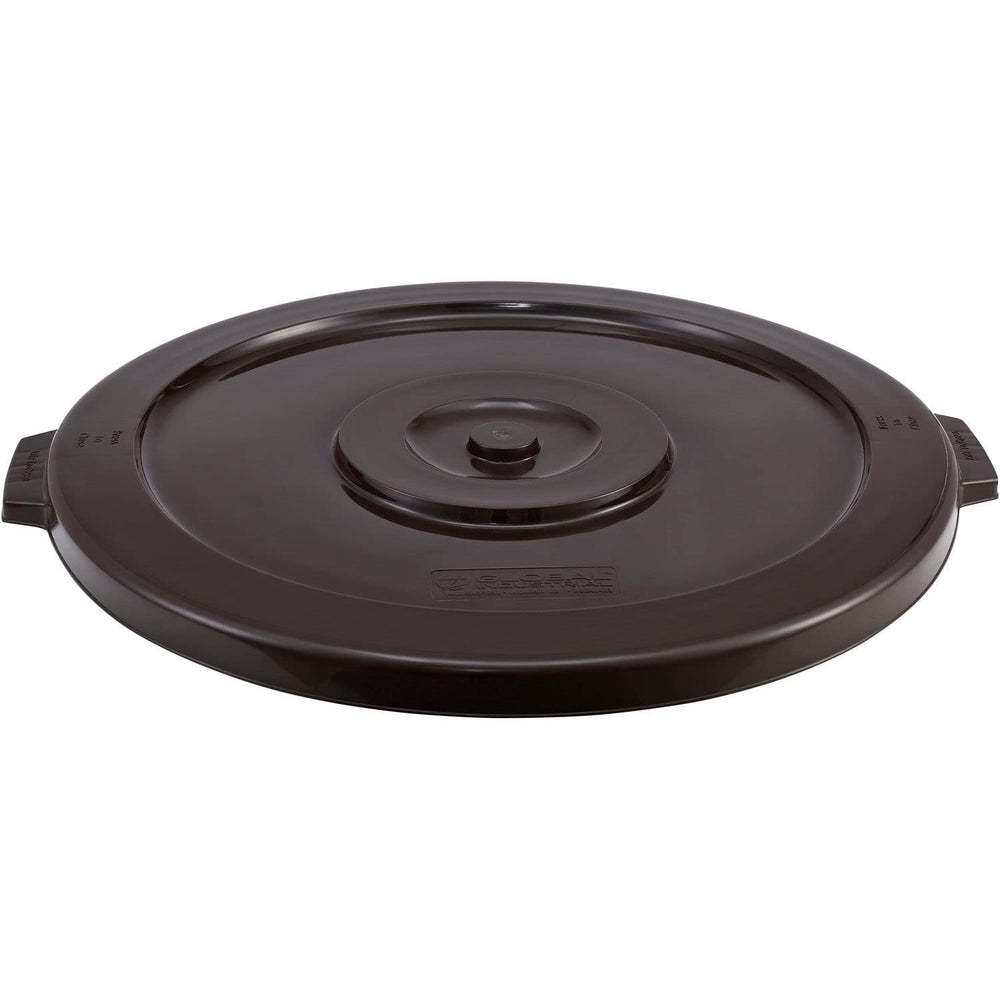 Global Industrial Plastic Trash Can Lid 44 Gallon Brown