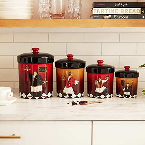 Certified International Bistro 4-Piece Canister Set