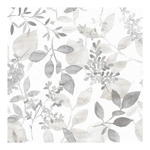 Grey Breezy Peel Stick Wallpaper X 20.5in Nature Modern Contemporary Wildlife