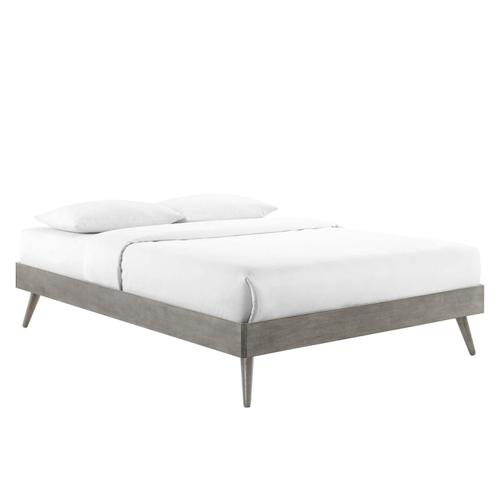 Modway Margo Queen Wood Platform Bed Frame in Gray Gray - Queen