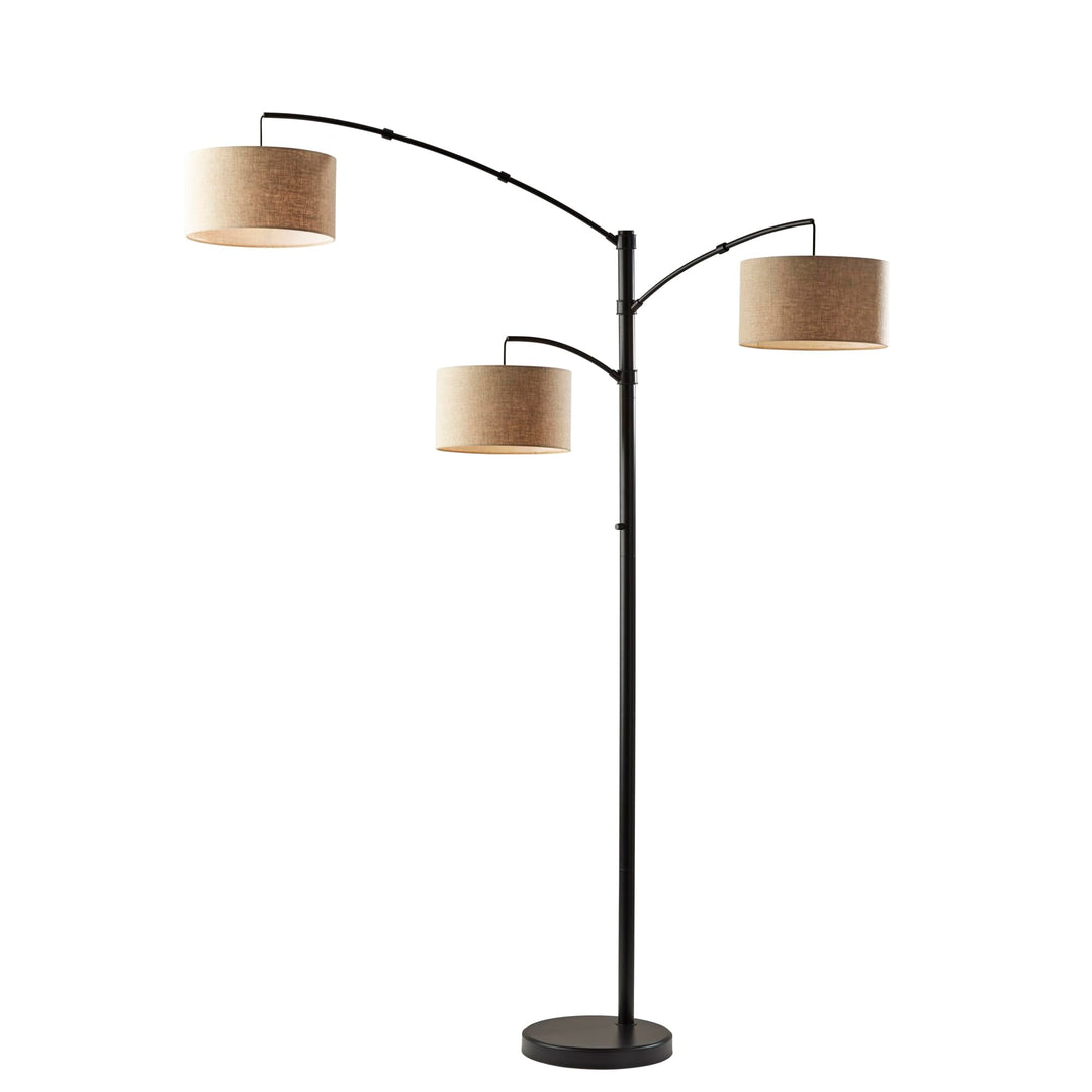 Adesso Cabo Arc Lamp Dark Bronze Bronze