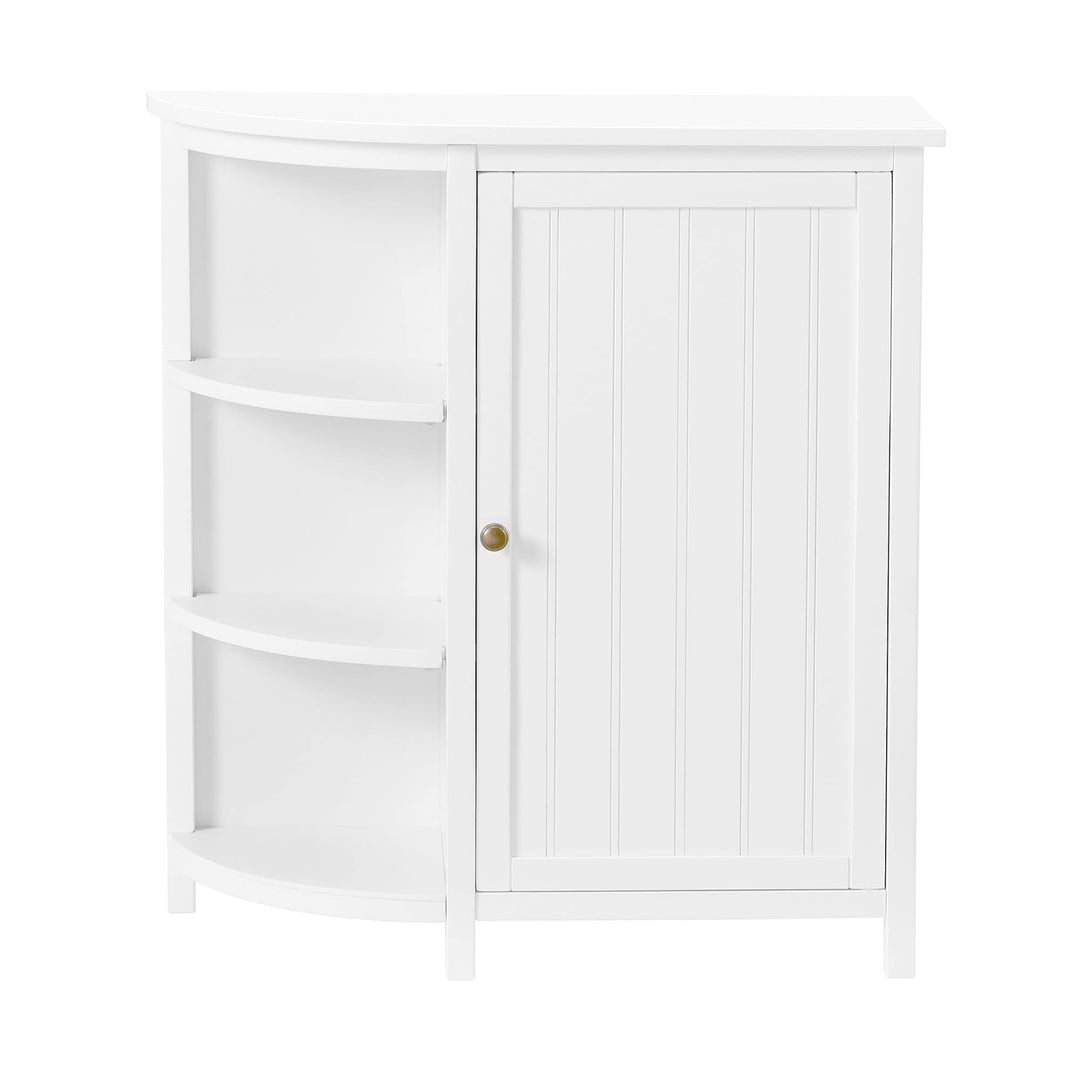 27" w X 28" h Deluxe Storage Cabinet with Shelving White Modern Contemporary MDF