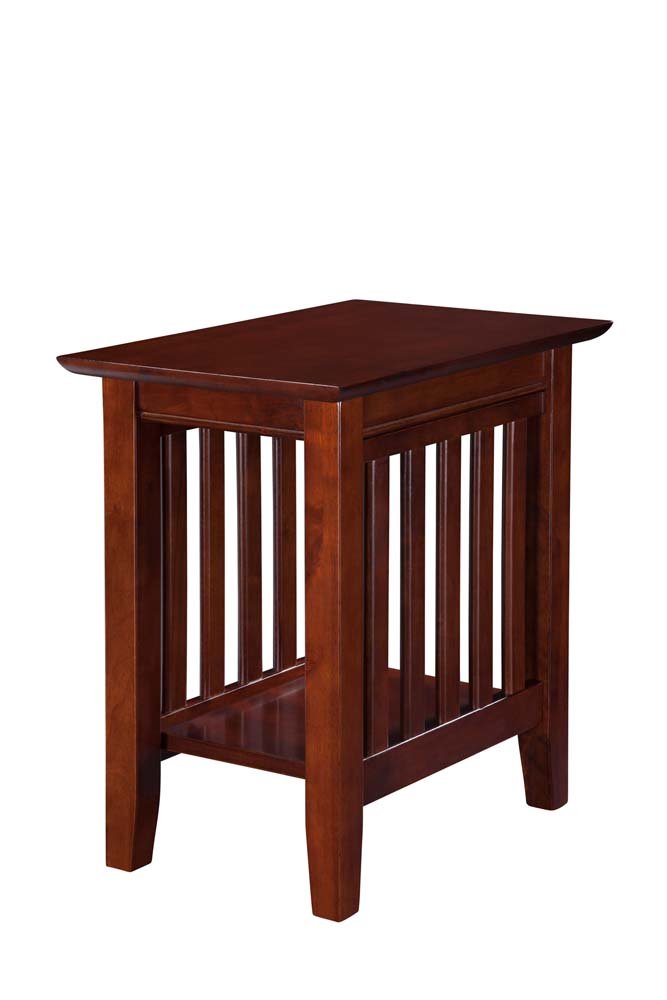 Atlantic Furniture Mission Chair Side Table Walnut "chair side table (22" x