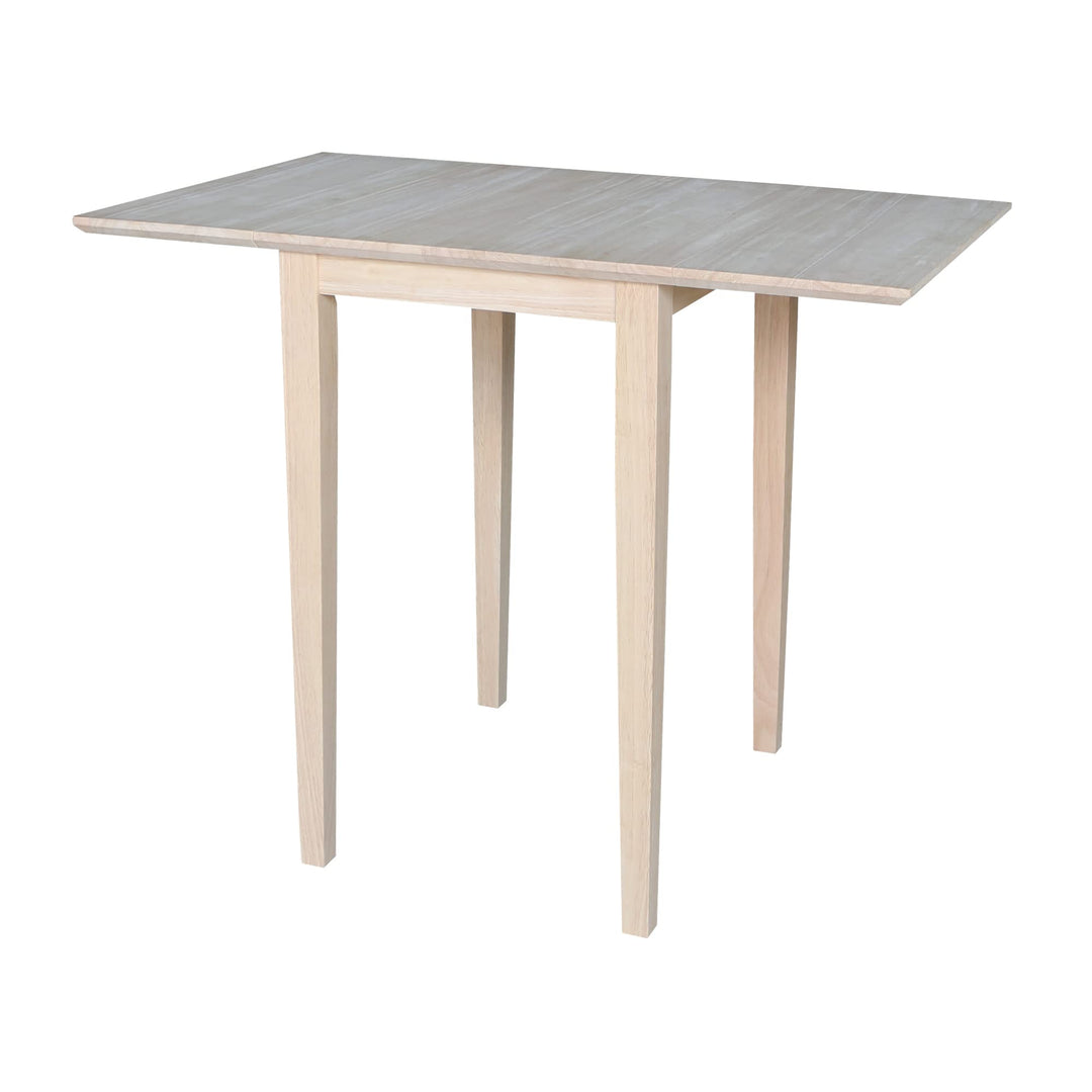 International Concepts Small Drop-leaf Table Unfinished