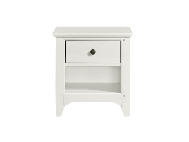 Intercon Tahoe Youth Wooden Farmhouse Drawer Seashell Nightstand