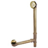 Kingston Brass DTT2167 16" Bathtub Waste and Overflow Drain Brushed Brass