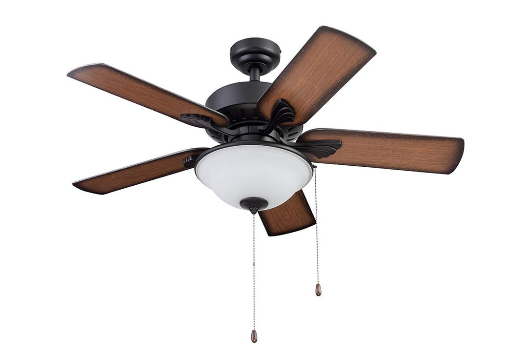 Portage Bay 51449 Viretta Ceiling Fan 42 Black Matte Black