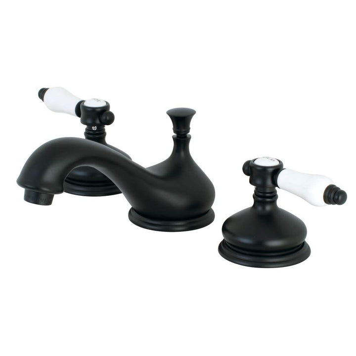 Kingston Brass KS1160BPL Bel-Air Widespread Bathroom Faucet 5-1/2 inch in Matte Black