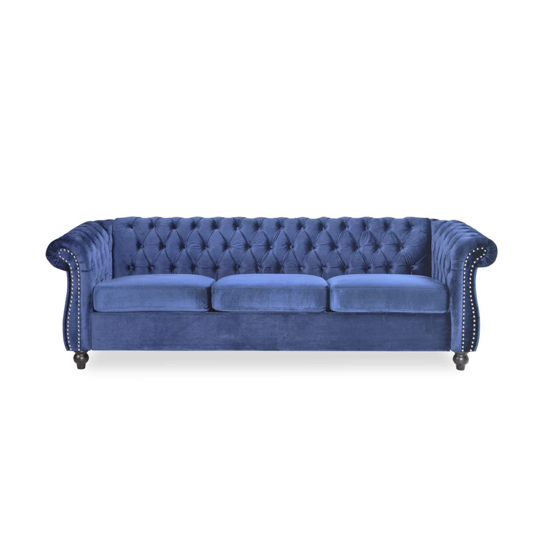 Christopher Knight Hom Norma Sofas Midnight Blue Dark Brown