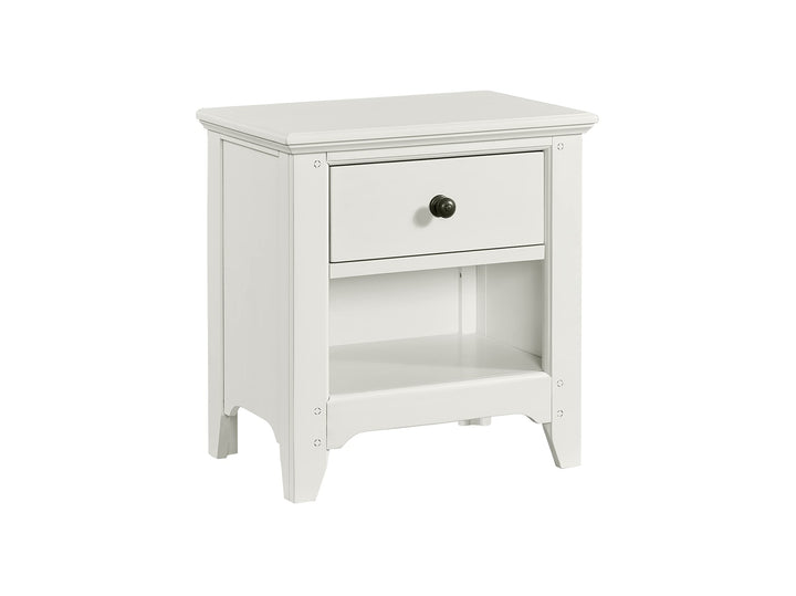 Intercon Tahoe Youth Wooden Farmhouse Drawer Seashell Nightstand