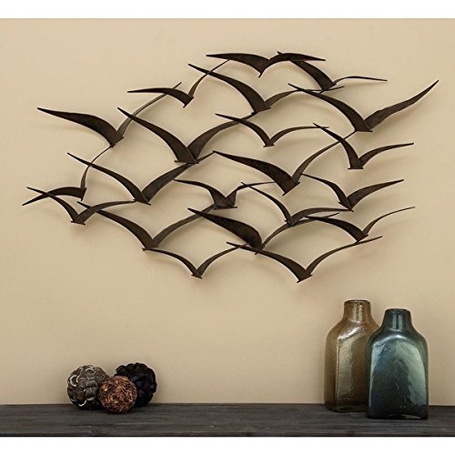 Flock of Birds Iron Wall Sculpture