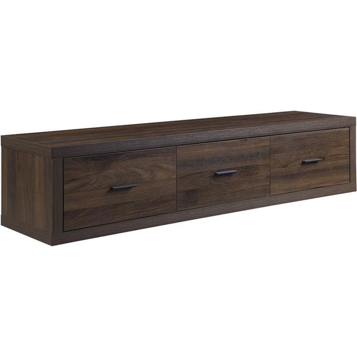 Acme Harel Wooden Rectangular TV Stand with 3 Large Drawers in Walnut