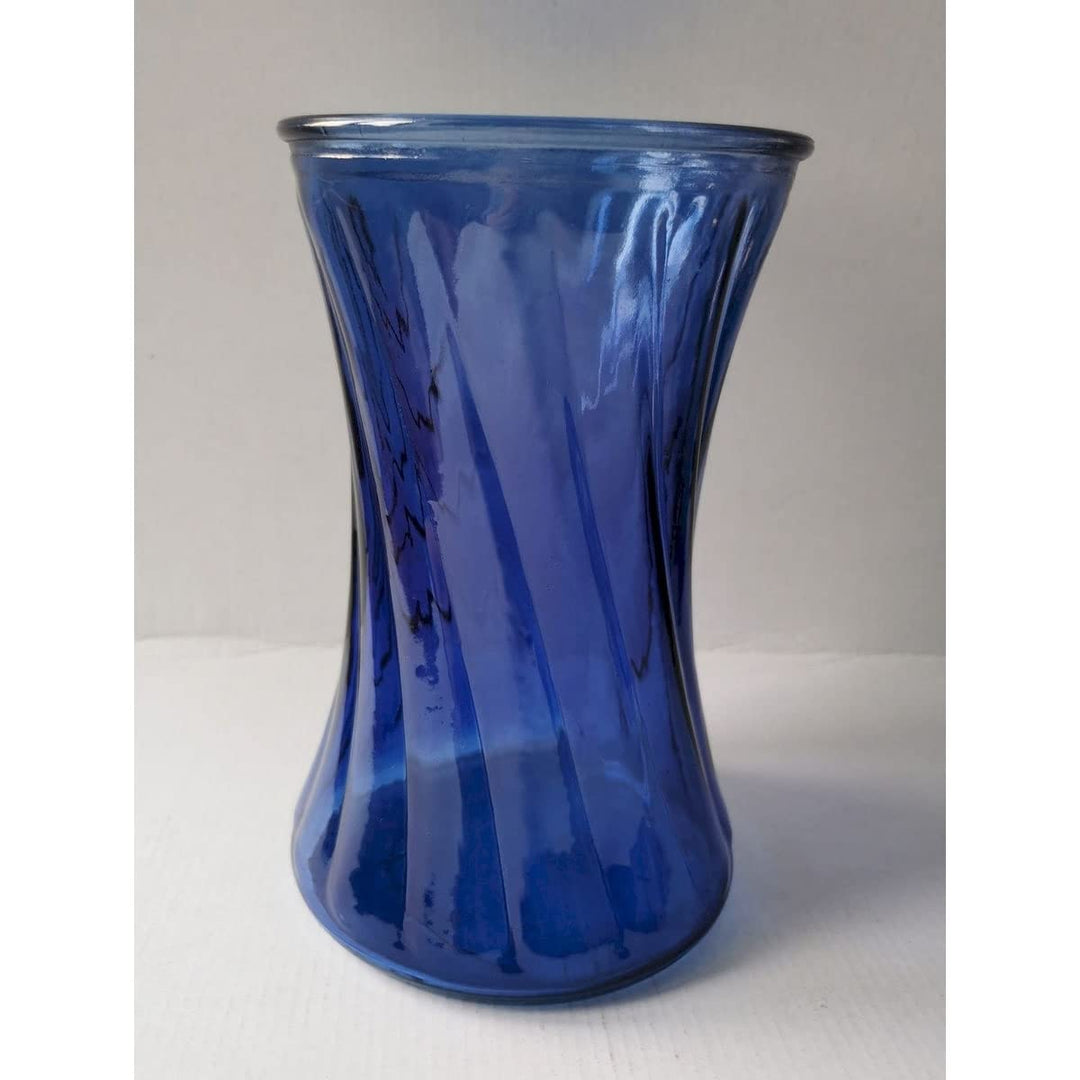 Cobalt Blue Gathering Vase Glass