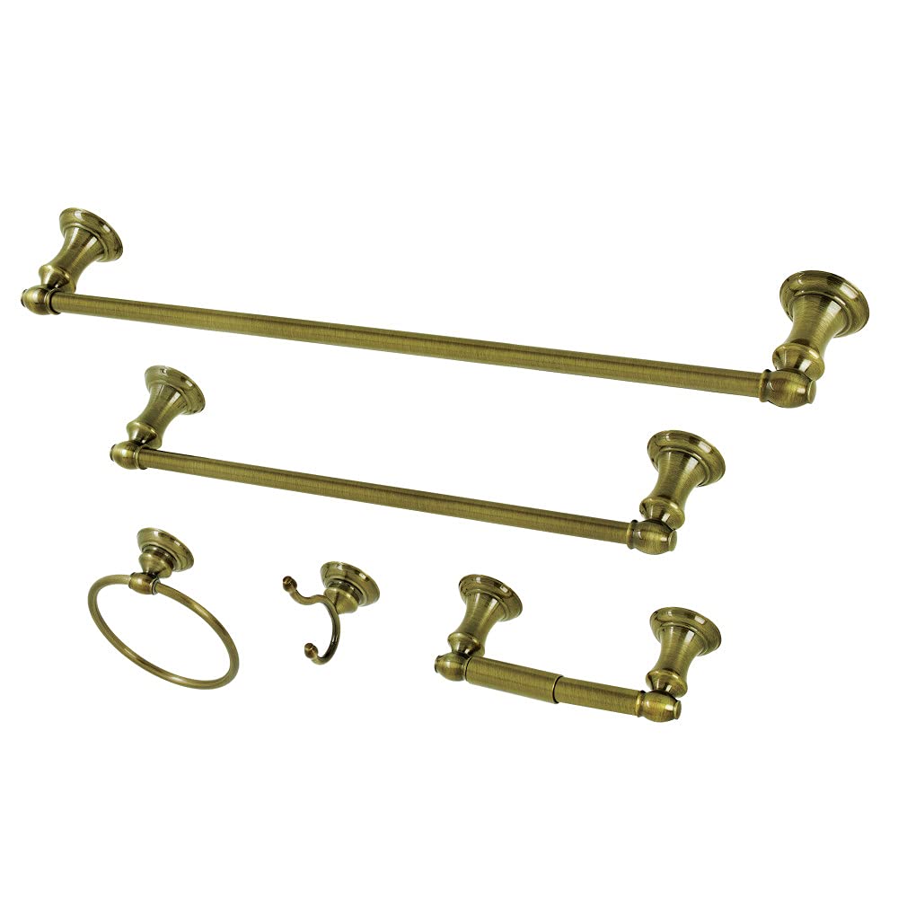 Kingston Brass BAHK2612478AB Provence Bathroom Hardware Set Antique Brass