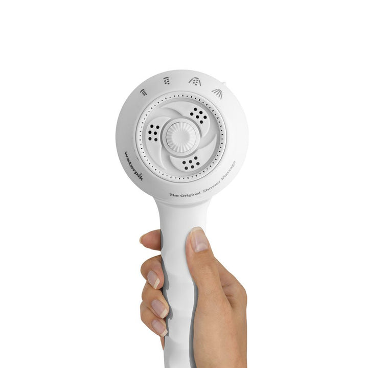 Waterpik SM-451T 2.0 GPM PowerSpray+ Original Shower Massage Shower Head White