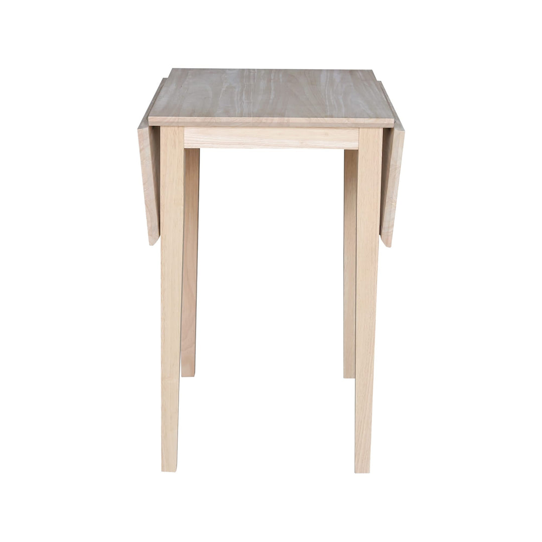 International Concepts Small Drop-leaf Table Unfinished