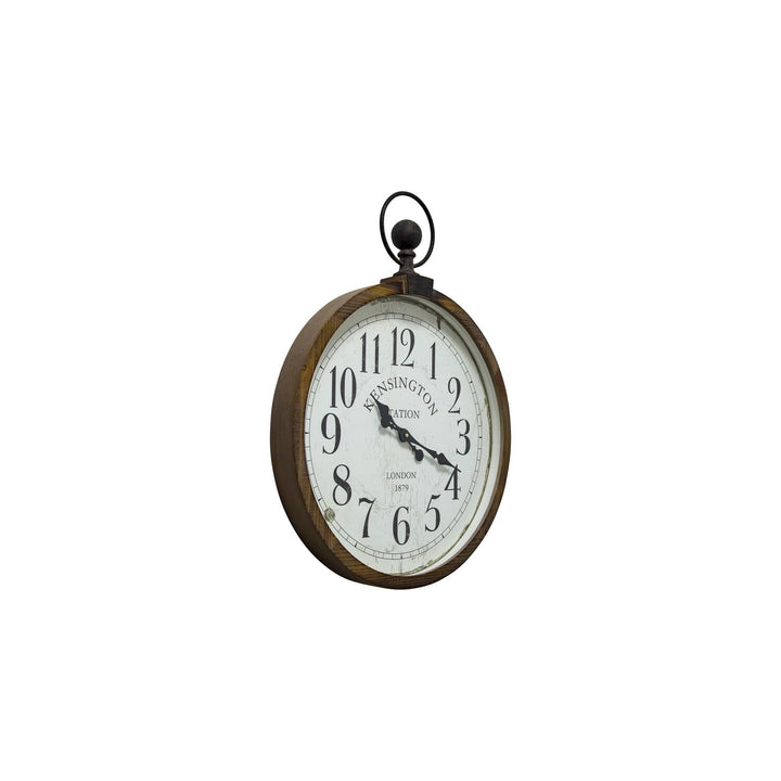 Yosemite Home Decor Kensington Station Pocket Watch Style Wall Clock