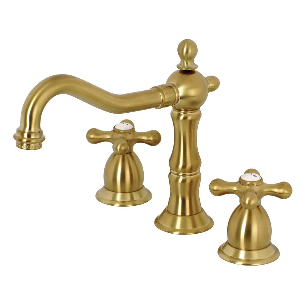 Kingston Brass KS1977AX 8 in. Widespread Bathroom Faucet Brushed Brass 8 x