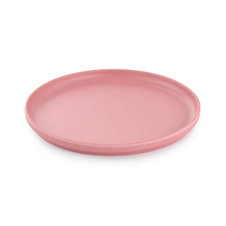 12 Piece Round Dinnerware Set In Pink Pieces Solid Casual - Diamond Home USA